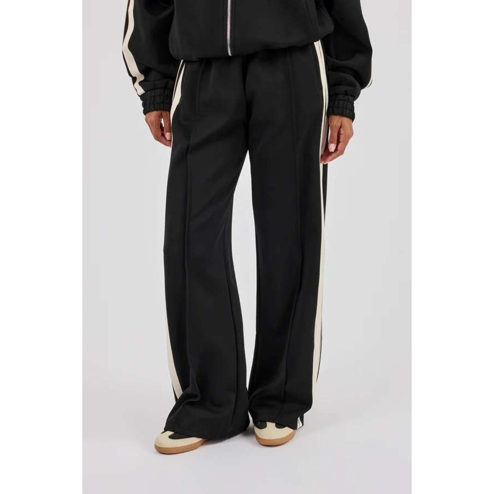 Cernucci Taping Wide Leg Track Pant Black Women's Small New With Tags